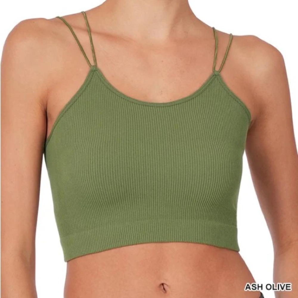 This is Better Ribbed Brami - Ash Olive